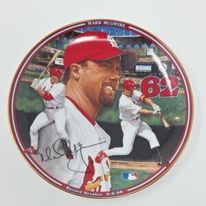 Bradford Exchange Mark McGwire Record Breaker MLB 1998 Collector Plate # 1340C